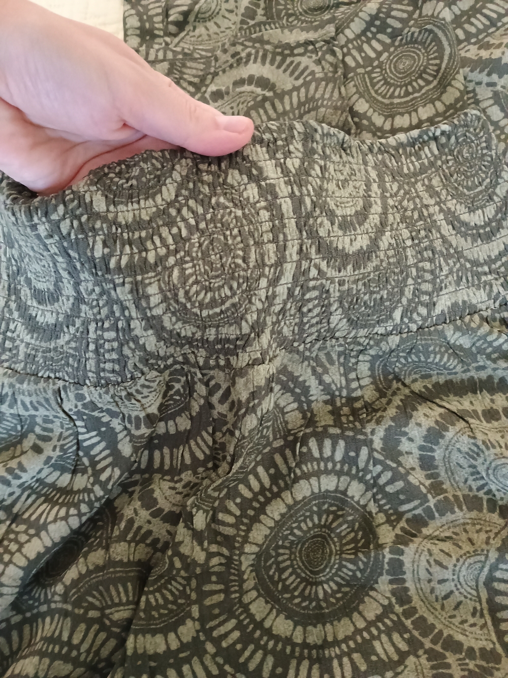three dots Olive Pull-On Wide Leg Pants - Picture 3 of 9